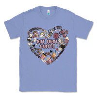 Colony Blue but first coffee Classic Tee - MaliasSmallBusiness