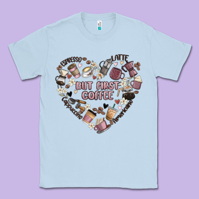 But First Coffee Classic Tee Designed By Maliassmallbusiness