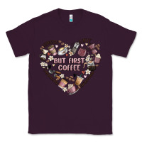 Plum but first coffee Classic Tee - MaliasSmallBusiness