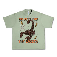 Oil Green no rest for the wicked Urban Heavy Tee - MaliasSmallBusiness