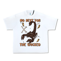 White no rest for the wicked Urban Heavy Tee - MaliasSmallBusiness