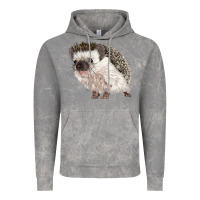 Cloud Rock Hedgehog Illustrations Vintage Hoodie - LillyAllenDesigns
