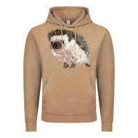 Vintage Coffee Hedgehog Illustrations Vintage Hoodie - LillyAllenDesigns