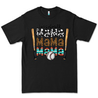 Black baseball mama mama mama Premium Tee - CowhideDigitalArt