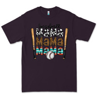 Plum baseball mama mama mama Premium Tee - CowhideDigitalArt