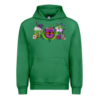 Emerald Halloween Coffee Cups Urban Hoodie - FaDigitalArtStudio