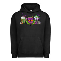 Pigment Black Halloween Coffee Cups Urban Hoodie - FaDigitalArtStudio