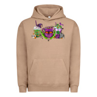 Pigment Burro Halloween Coffee Cups Urban Hoodie - FaDigitalArtStudio