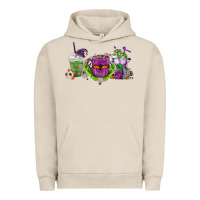 Pigment French Oak Halloween Coffee Cups Urban Hoodie - FaDigitalArtStudio
