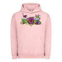 Pigment Salmon Halloween Coffee Cups Urban Hoodie - FaDigitalArtStudio
