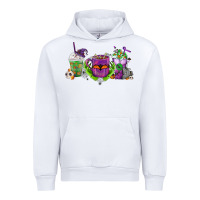 White Halloween Coffee Cups Urban Hoodie - FaDigitalArtStudio