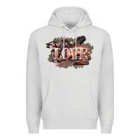Dove Grey Love America 4th of july Premium Hoodie - HowdyJamesFarm