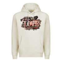 Oatmeal Heather Love America 4th of july Premium Hoodie - HowdyJamesFarm