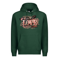 Sports Green Love America 4th of july Premium Hoodie - HowdyJamesFarm