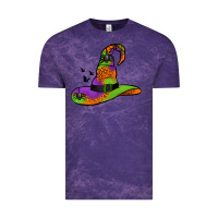 Cloud Purple Witch Hat With Spiders Vintage Tee - Jasminsmagicworld