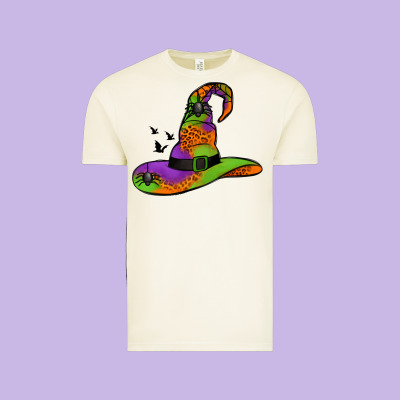 Witch Hat With Spiders Vintage Tee Designed By Jasminsmagicworld