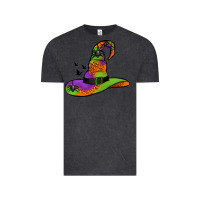 Vintage Black Witch Hat With Spiders Vintage Tee - Jasminsmagicworld