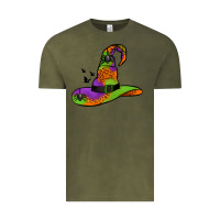 Vintage Olive Witch Hat With Spiders Vintage Tee - Jasminsmagicworld