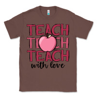 Chestnut teach with love Classic Tee - JahusDesignShop