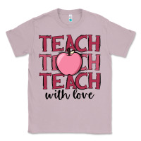 Lilac teach with love Classic Tee - JahusDesignShop