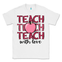 White teach with love Classic Tee - JahusDesignShop