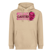 Mushroom Breast Cancer Survivor Heavyweight Hoodie - texasbilliewilder