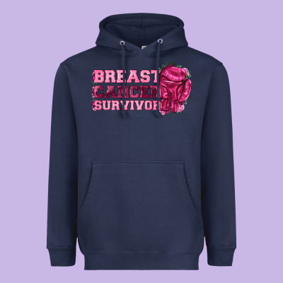 Breast Cancer Survivor Heavyweight Hoodie Designed By Texasbilliewilder