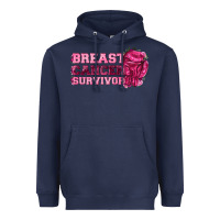 Navy Breast Cancer Survivor Heavyweight Hoodie - texasbilliewilder