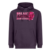 Plum Breast Cancer Survivor Heavyweight Hoodie - texasbilliewilder