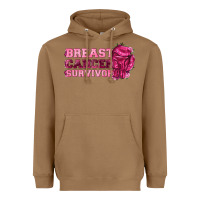 Toasted Coconut Breast Cancer Survivor Heavyweight Hoodie - texasbilliewilder