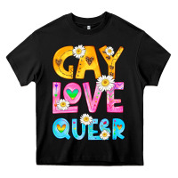 Black gay love queer Heavy Core Tee - HRA Design Shop