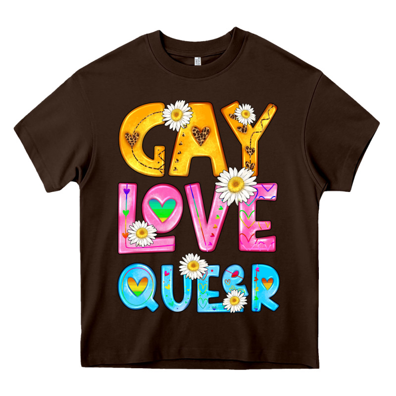 Gay Love Queer Heavy Core Tee by HRA Design Shop | Teevron