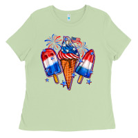 Matcha 4th of July ice creams Ladies Tee - Neo Western