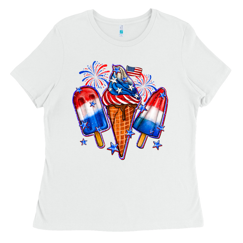 4th Of July Ice Creams Ladies Tee by Neo Western | Teevron