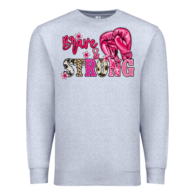Brave And Strong Premium Sweatshirt by NancyCooperArtShop | Teevron