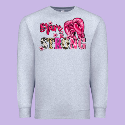 Brave And Strong Premium Sweatshirt Designed By Nancycooperartshop
