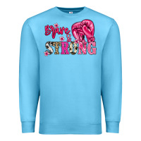 Ocean Blue brave and strong Premium Sweatshirt - NancyCooperArtShop