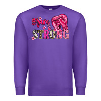 Purple brave and strong Premium Sweatshirt - NancyCooperArtShop