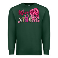 Sports Green brave and strong Premium Sweatshirt - NancyCooperArtShop