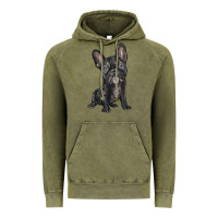 Vintage Olive french bulldog Vintage Hoodie - BarkalooDesign