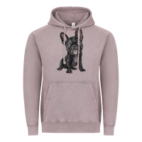 Vintage Zinc french bulldog Vintage Hoodie - BarkalooDesign