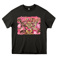 Asphalt pink camouflage bunny background Heavy Core Tee - BarkalooDesign