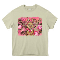 Mossy pink camouflage bunny background Heavy Core Tee - BarkalooDesign