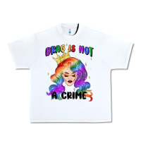 White drag is not a crime fabulous drag queen Urban Heavy Tee - MaliasSmallBusiness
