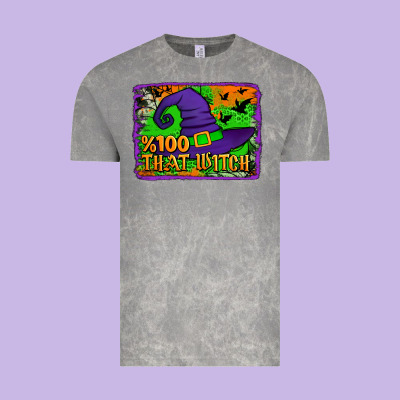 Witch's Hat 100 That Witch Vintage Tee Designed By Jasminsmagicworld