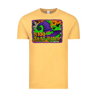 Vintage Mustard Witch's Hat 100 That Witch Vintage Tee - Jasminsmagicworld