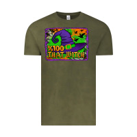 Vintage Olive Witch's Hat 100 That Witch Vintage Tee - Jasminsmagicworld