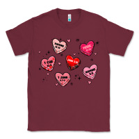 Burgundy howdy valentine Classic Tee - MaliasSmallBusiness