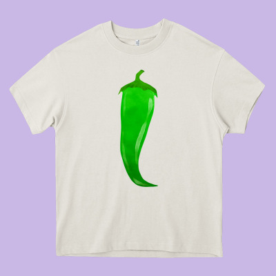 Ananemi Chilli Pepper Fa Element Heavy Core Tee Designed By Fadigitalartstudio