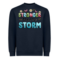 Navy stronger than the storm Heavyweight Sweatshirt - MaliasSmallBusiness